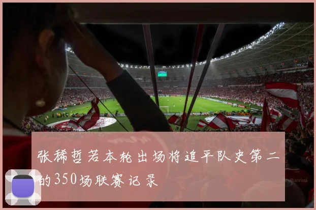 张稀哲若本轮出场将追平队史第二的350场联赛记录